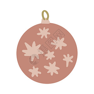 手绘星星装饰带有淡粉色装饰的手绘尘土飞扬的粉色球背景