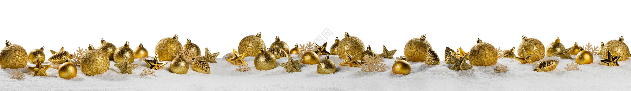 边框素材冬天带有金装饰品的圣诞边境假期风格玩具卡片喜悦松树季节边界装饰锥体背景