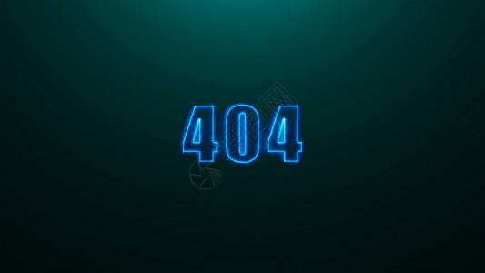 404报错界面背景上的 404 文本字母与顶部 light3d 渲染背景计算机为 gamin 生成互联网横幅电视网站界面邀请函创造力损害艺术电背景