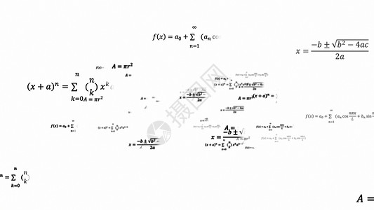 科学 3d 背景与 space3d 生成背景中的物理和数学任务解决方案公式计算粉笔余弦教育实验室电脑代数解决方案方程几何学背景图片