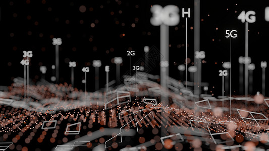 2代表素材摘要三维插图代表5G 4G 3G 2G移动技术技术协议驾驶仪三角形电话安全科学互联网网络3d背景
