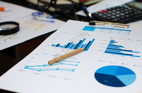 商业金融市场报告会计文档利润数据经济图表生长办公室背景图片
