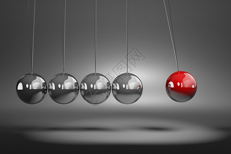金属球机构平衡合金科学反弹摇篮物理运动重力红色时间高清图片