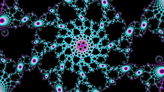 Mandelbrot 分形缩放模式螺旋几何学艺术背景图片