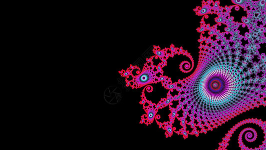 Mandelbrot 分形缩放模式艺术螺旋几何学背景图片