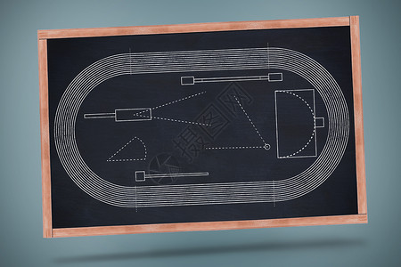 体育场计划的数字图象黑板图像复合教育数码竞技课堂影像白色运动背景图片
