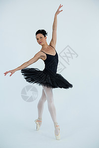 美丽的芭蕾舞演员专业知识沟通高清图片