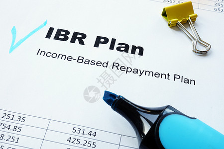 IBR计划 强调“基于收入的还款”金融高清图片素材