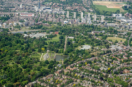 黎德翠园Kew花园空中观察 伦敦背景