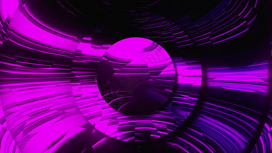 许多镜面魔法阵在霓虹灯下闪闪发光 抽象计算机生成的 background3D 渲染光盘艺术魔法折射运动线程镜子辉光条纹曲线背景图片