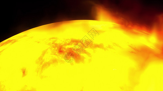 火焰太阳元素太阳自转与太阳耀斑的 3D 渲染 计算机生成的科学背景 此图像的元素由 NAS 提供橙子全球耀斑电脑辐射火焰活力力量太阳斑点背景