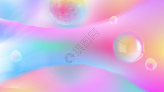 光球气泡空气浪漫或春天背景中带有美丽光球的柔和抽象 3d 渲染背景悬浮肥皂飞行创造力阳光气泡运动海报电脑射线背景