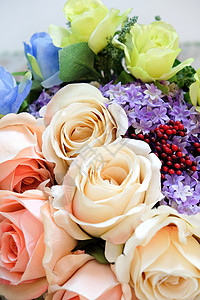 森式婚礼素材花卉背景丝绸塑料庆典纺织品花瓣紫色婚礼玫瑰花花束粉色背景