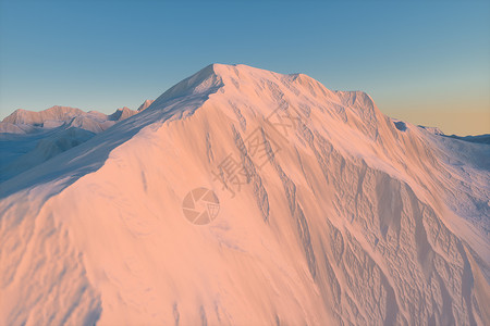 两边都是宽阔一片满是蓝天的雪山 三层宽阔蓝色旅行风景天空旅游坐骑顶峰土壤全景日落背景