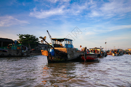 Can Thho 越南传统浮动市场 10高清图片