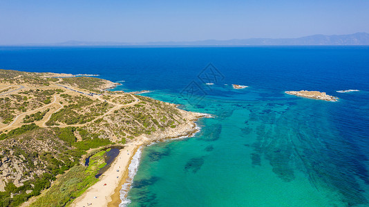 马尔马拉斯风景优美的爱琴海高清图片