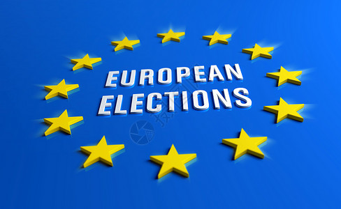 欧洲选举旗帜背景
