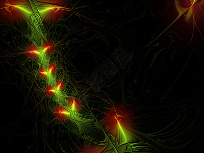 裂痕元素美丽的分形花卉图案装饰品电脑树叶风格活力裂痕艺术品花瓣海报装饰背景