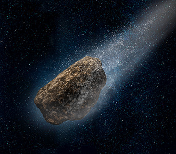 火球陨石撞击在深海空间加速推进小行星体背景