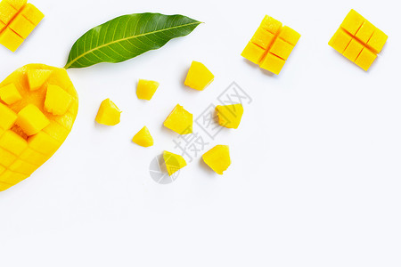 阿方索芒果背景黄色的高清图片