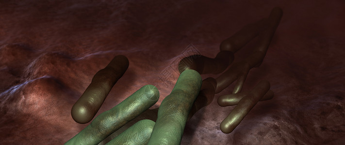 病毒和细菌蓝色纳米疾病细胞癌症插图宏观医疗微生物流感背景图片