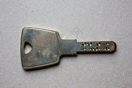 安全锁定系统密钥金属钥匙财产钥匙链警告不锈钢背景图片