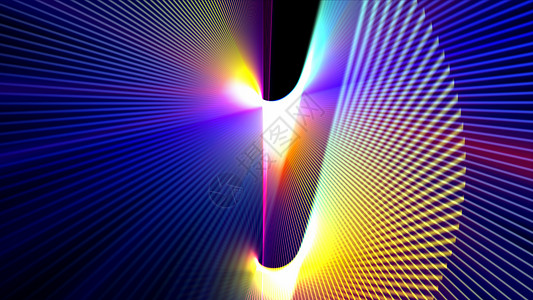 多色线条彩色线条的抽象背景3D 渲染3d艺术传统曲线水平派对活力创造力彩虹墙纸背景