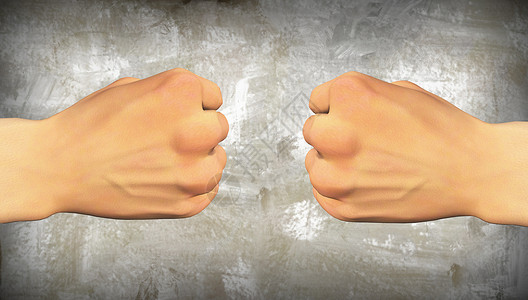 拳头撞拳脚盒子对手斗争会议疼痛力量身体手势关节危险背景