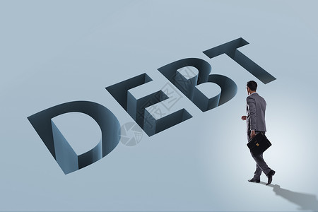 债务和借款概念中的企业经营人账单鸿沟破产信用人士债权人商务投资储蓄兴趣陷阱高清图片素材