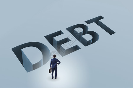 债务和借款概念中的企业经营人账单商业商务破产陷阱兴趣压力债权人住房退休深的高清图片素材