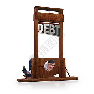 重债商业概念中的商务人士商务信用破产人士兴趣刀刃经济死亡预算银行债权人高清图片素材