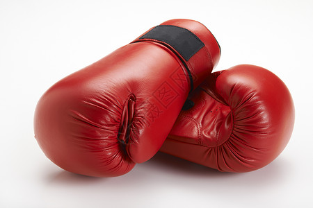 拳击手套体育红色运动装运动器材背景图片