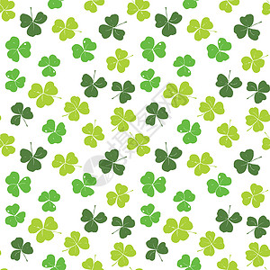 凯尔特圣帕特里克日符号 爱尔兰幸运的假背景   info plain插图绘画植物群宗教庆典绿色花瓣财富草图叶子背景