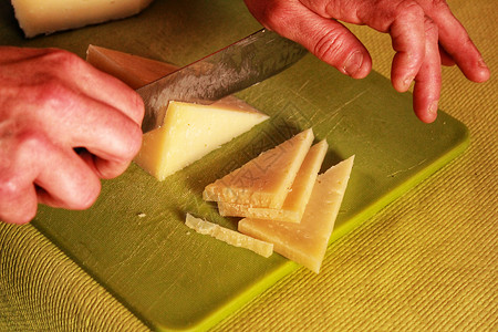 曼切戈乳制品奶酪板高清图片