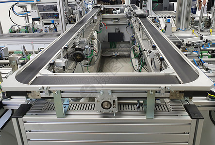 制造工业 工厂生产腰带自动自动化公司制造业贮存植物食物建造金属包装瓶子瓶装输送带力量背景