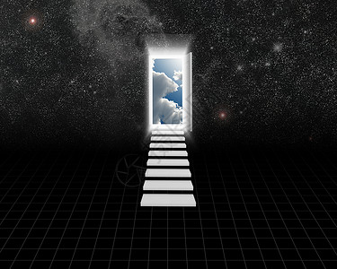另一道门向另一个世界敞开大门背景