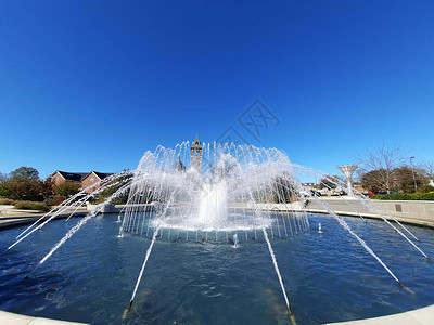 洛克山南卡罗琳娜市中心街头场景城市建筑物乐趣办公室公园科学中心民众喷泉爬坡背景图片