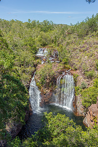 佛罗伦萨溪的佛罗伦萨瀑布 澳大利亚北区利奇菲尔德国家公园国家的高清图片素材