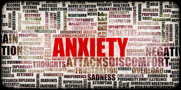 焦虑痛苦心理学恐慌专注成人超载疼痛疾病健康情感悲伤高清图片素材