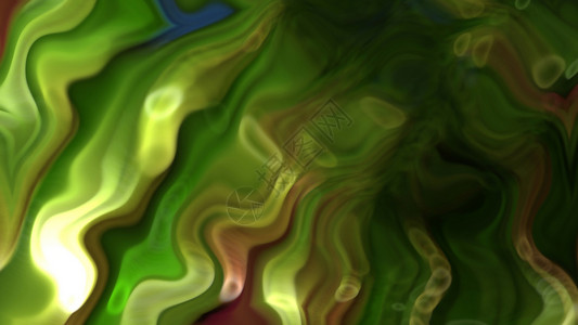 与波浪线的抽象模糊的绿色背景艺术线条黄色背景图片