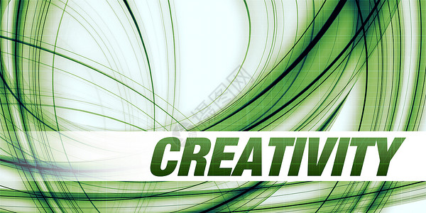 创意概念推介会创造力墙纸艺术白色公司海报绿色背景图片
