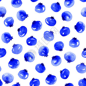 水果蓝莓手绘蓝莓啪嗒声绘画食物水果草图水彩手绘浆果墙纸工艺背景