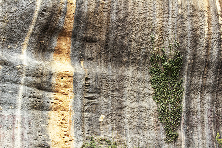山墙多姿多彩石板岩石条纹图层墙纸裂缝砂岩材料石头平板背景图片