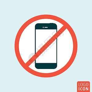 禁止电话特写智能手机图标界面标识剪贴电话绘画按钮网站网络用户标签背景