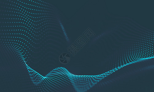 信息图表设计抽象音乐背景 大数据粒子流可视化 科学信息图表未来派插图 声波 声音可视化圆圈噪音粒子电脑溪流技术流动网络创造力毛刺背景