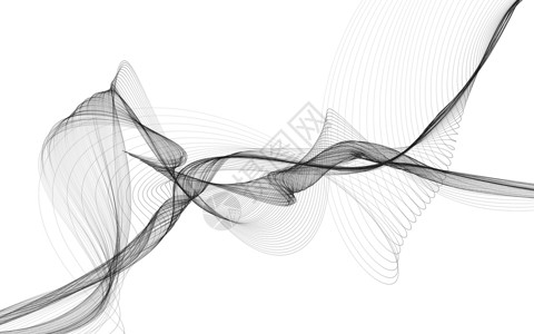 混合曲线白色背景上带有单色波浪线的抽象背景运动波浪状智力活力小册子曲线技术流动坡度创造力背景