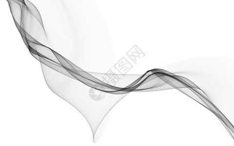 混合曲线白色背景上带有单色波浪线的抽象背景创造力坡度艺术运动技术黑色流动活力曲线数据背景