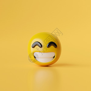 买它表情黄色 background3d 它制作图案上的微笑表情符号图标漫画眼睛舌头收藏乐趣插图快乐化身卡通片情感背景