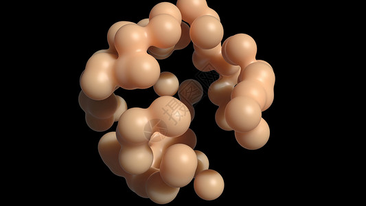 脂蛋白组织设计的 3d 脂肪细胞健康医学概念胆固醇 3d rende背景