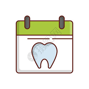 牙齿建模图清理日历工具标识时间网络日期牙齿医疗坡度保健背景